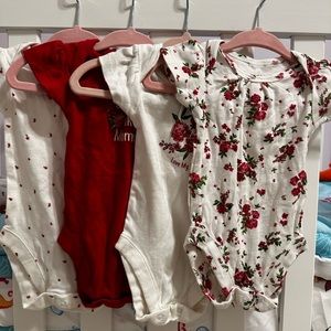0-3 months girl onesie bundle